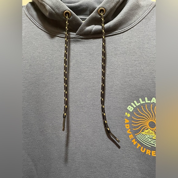 ☀️ *NWT* Billabong Men's Medium Compass Pullover Hoodie Navy Surf Beach Grunge - Picture 6 of 14